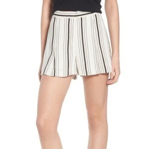 Madison & Berkeley: Stripe High Waist Woven Shorts